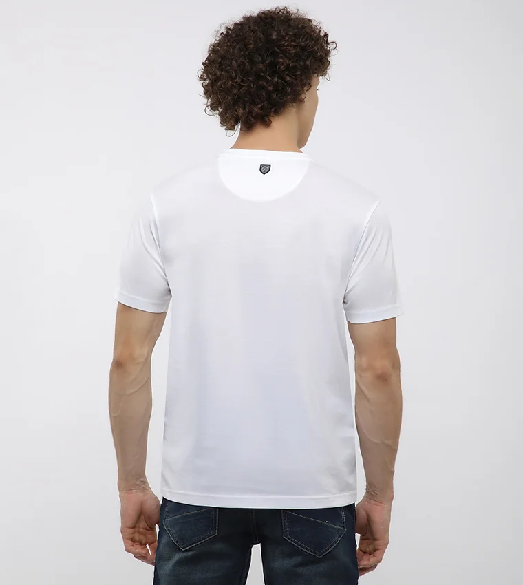 Beverly Hills Polo Club 3D embroidery crew neck tee